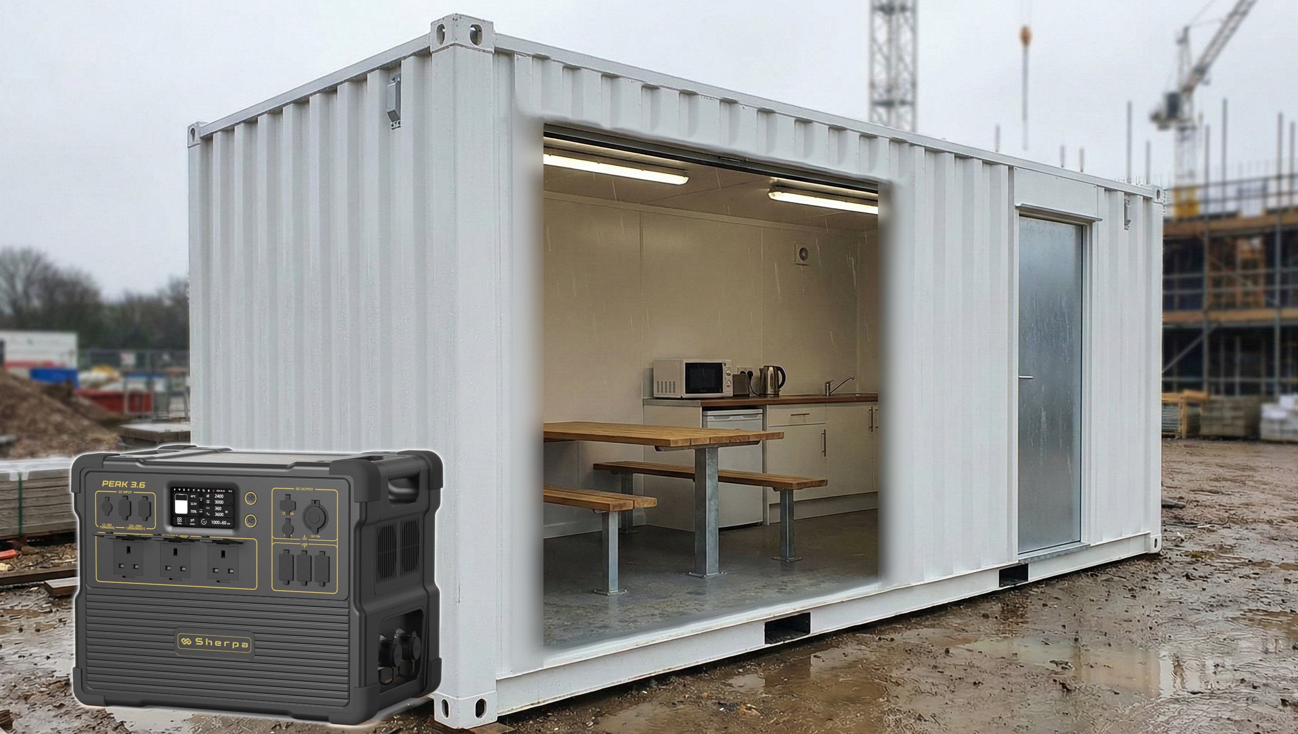 Powering Roadside Crew Offices and Welfare Cabins with Sherpa Power
